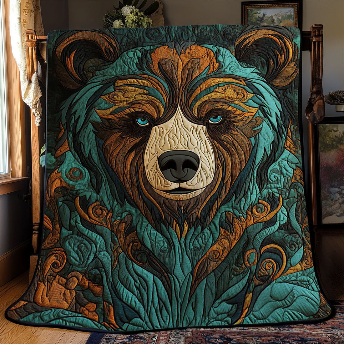 Wild Bear Quiet Moments Quilt Blanket
